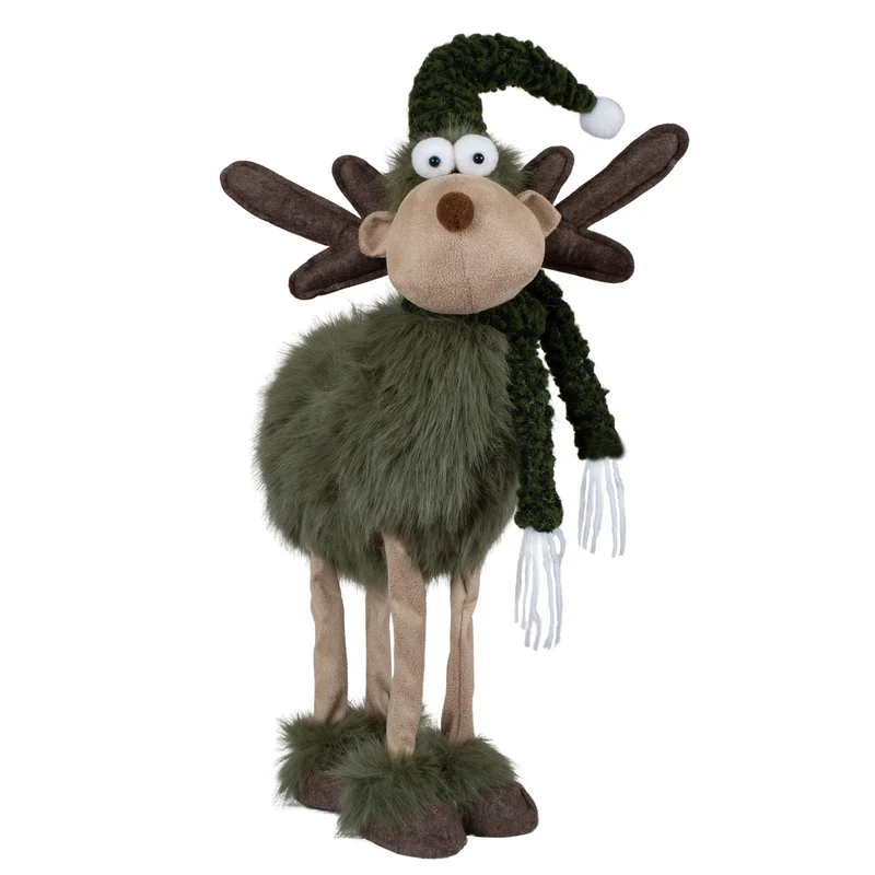 Elch 51cm (68 cm) stehend - süße Weihnachtsfigur für festliche Stimmung