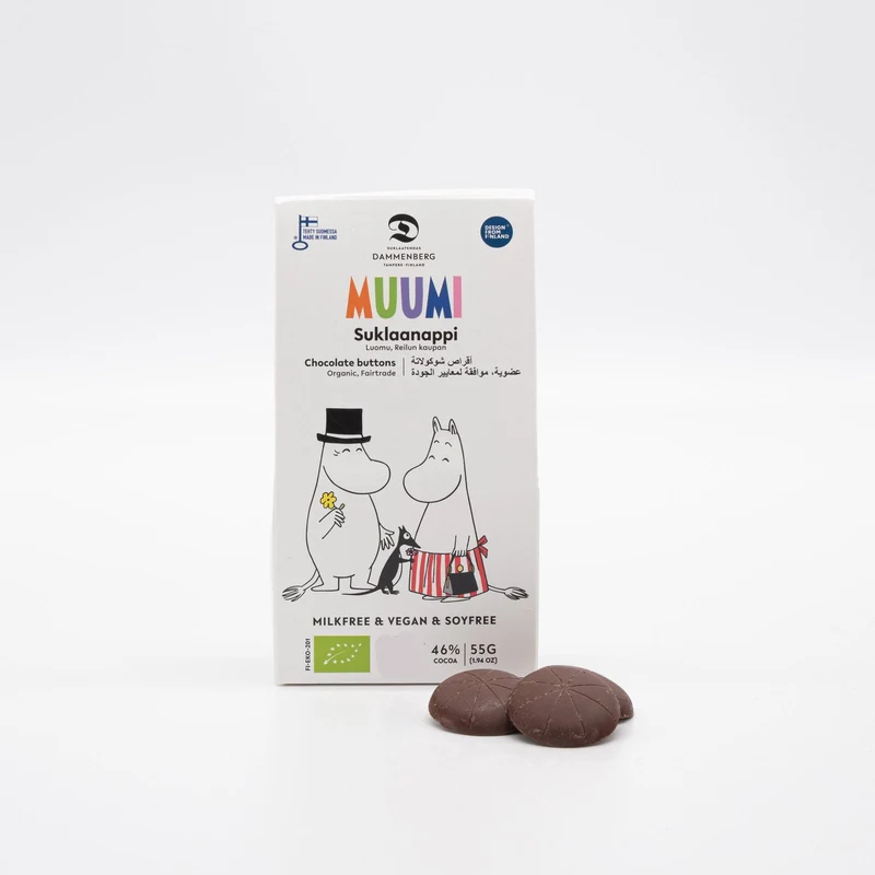 Bio Milch-Alternative Schokotaler-Set (3 Packungen) - Muumi 46% (Dammenberg)