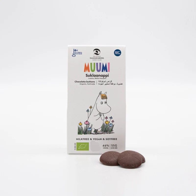 Bio Milch-Alternative Schokotaler-Set (3 Packungen) - Muumi 46% (Dammenberg)