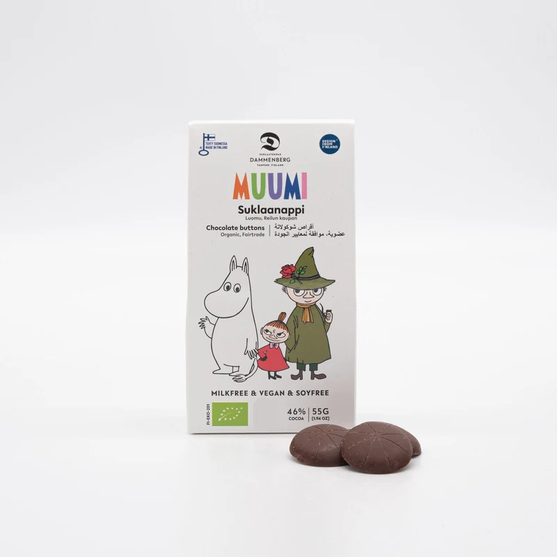 Bio Milch-Alternative Schokotaler-Set (3 Packungen) - Muumi 46% (Dammenberg)
