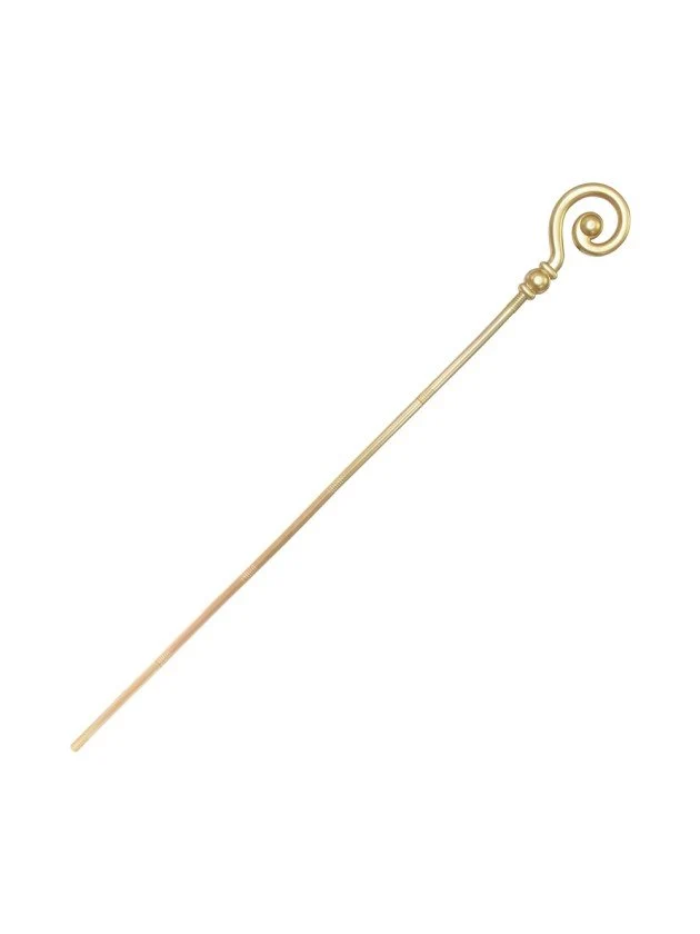 Nikolaus-Stab, gold, 1,85 m, 6 Stück