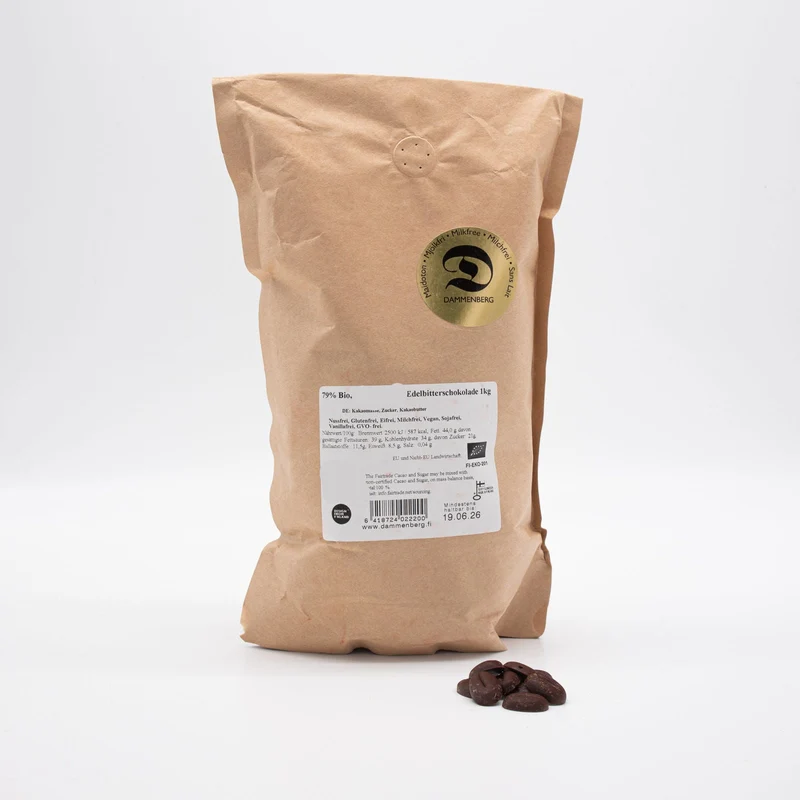 Bio Back-Schokotaler Zartbitter (lose verpackt) - Criollo 79% (Dammenberg)