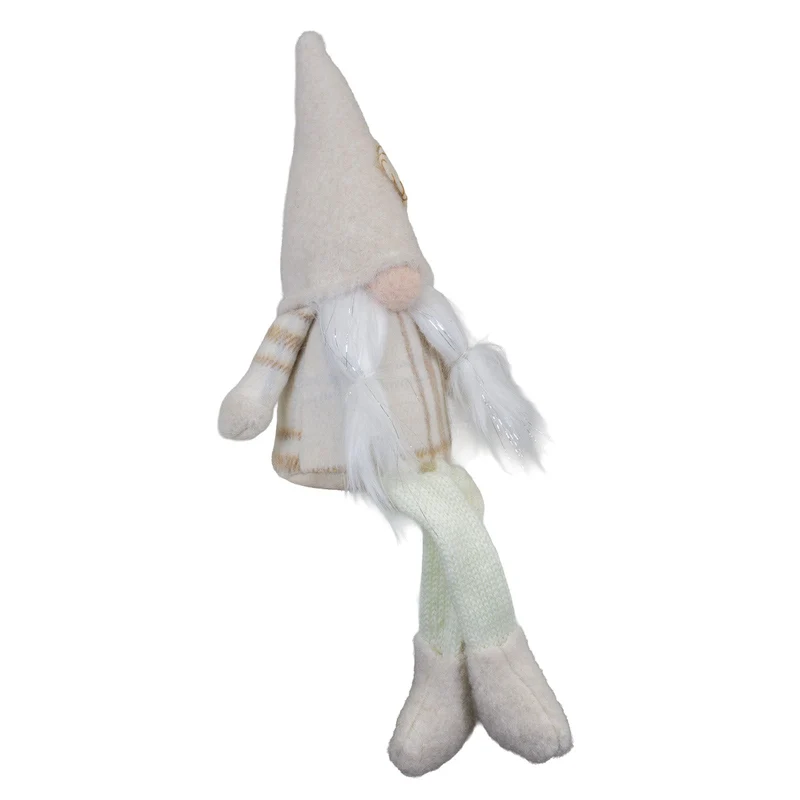 Weihnachtswichtel 20cm(35cm) Kantenhocker 2 Designs sitzend, 2 Stück | Weihnachtsdekoration