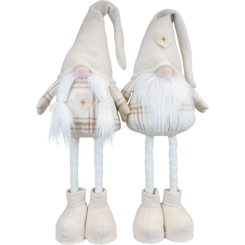 Weihnachtswichtel mit Teleskopbeinen 45–66cm(60-80cm), 2 Designs | Weihnachtsdekoration