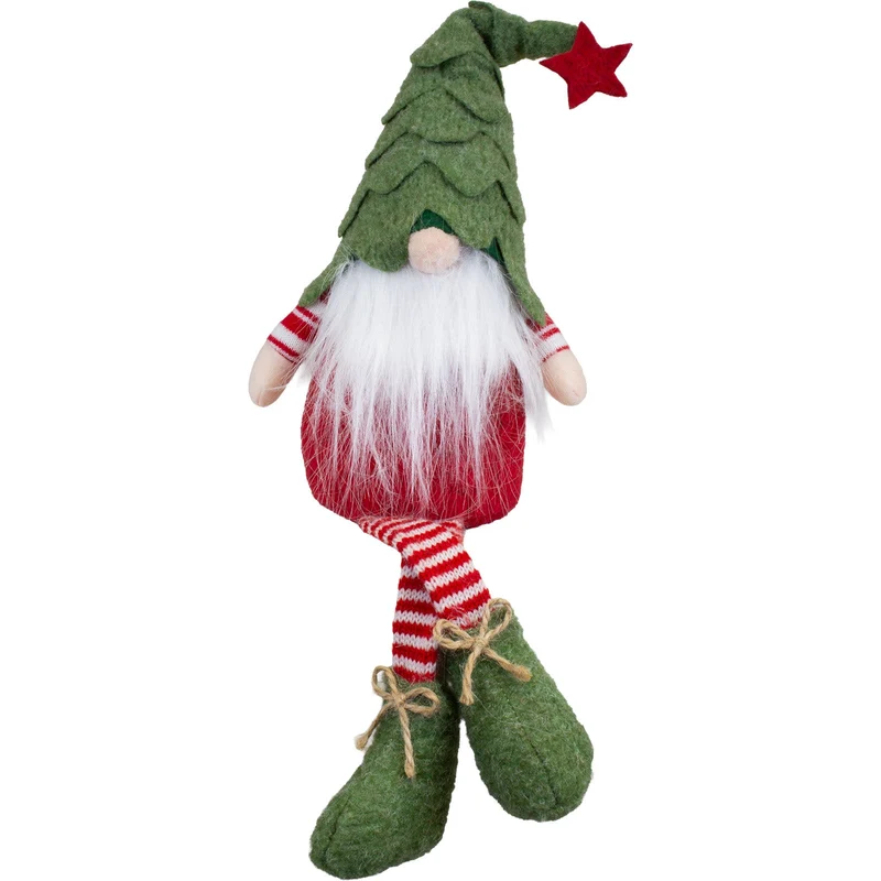 Weihnachtswichtel 30 cm Kantenhocker 2 Designs sitzend, 2 Stück | Weihnachtsdekoration