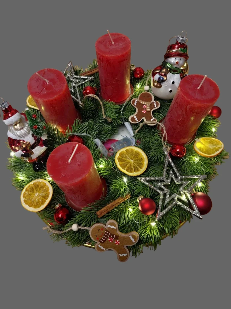 Adventskranz "Weihnachtsmann"