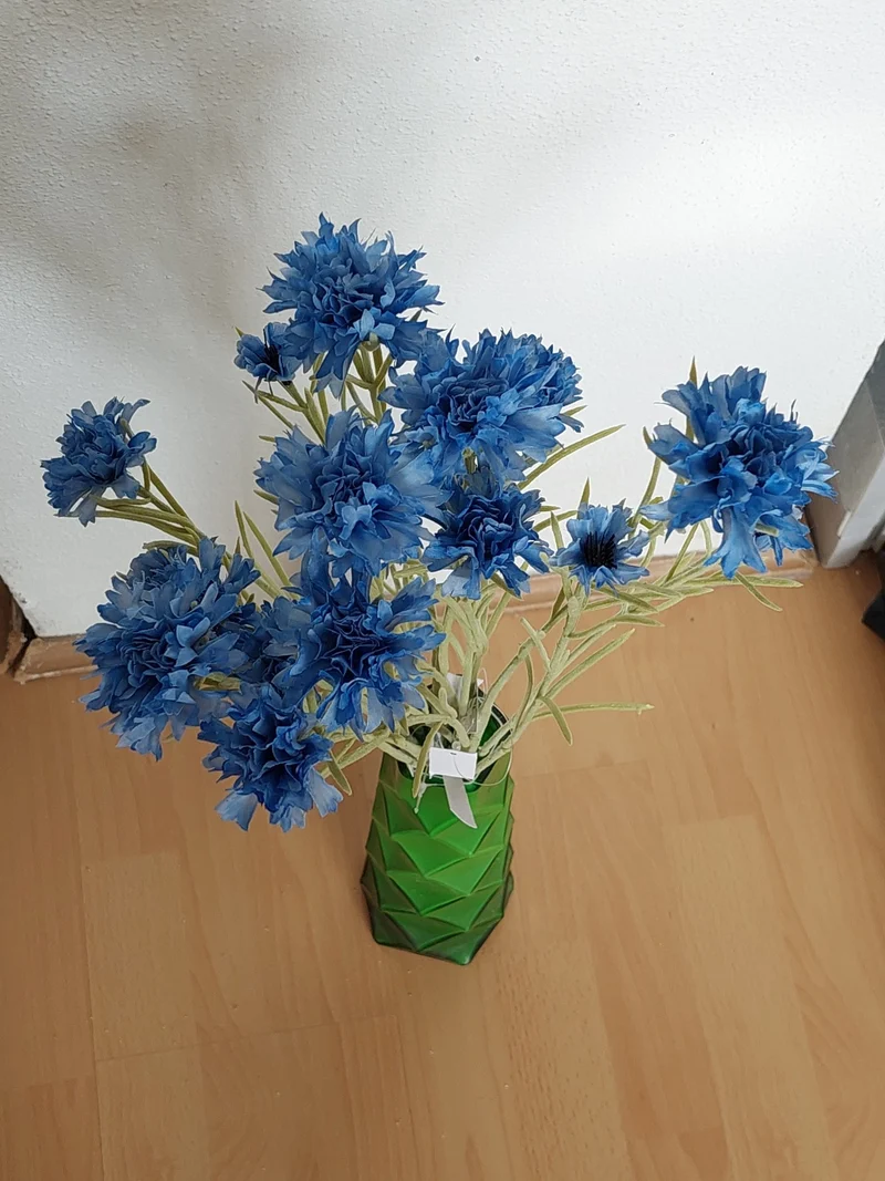 Seidenblumen "Kornblume"