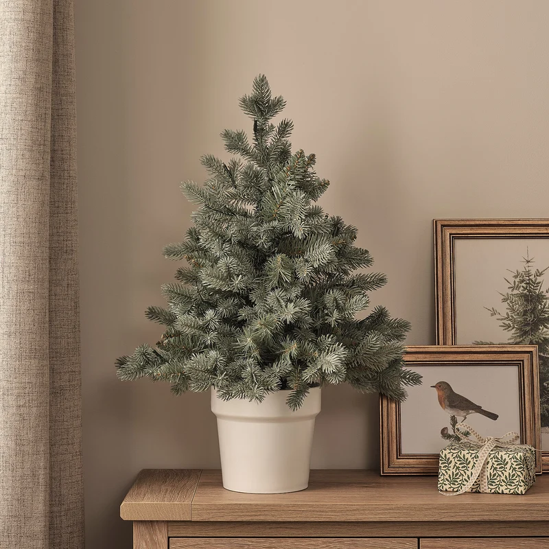 60cm LED-Weihnachtsbaum Douglasie im Topf warmweiß