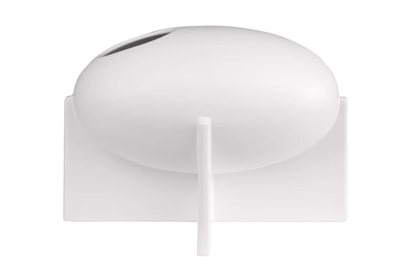Casa Padrino Luxus Vase Antikweiß 30 x 18 x H. 21 cm - Breite Steingut Vase der OVO Serie mit Old White Glasur - Luxus Deko Accessoires