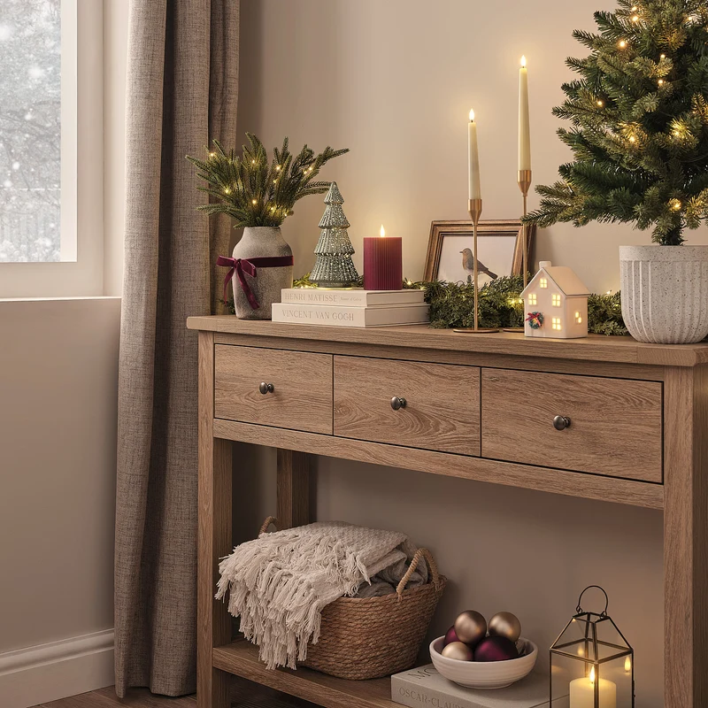 21cm LED Deko Tannenbaum aus Glas in Grün mit Antik-Optik