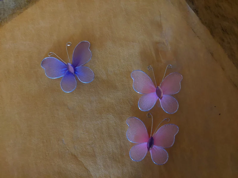 Schmetterlinge mit Nylonnetz