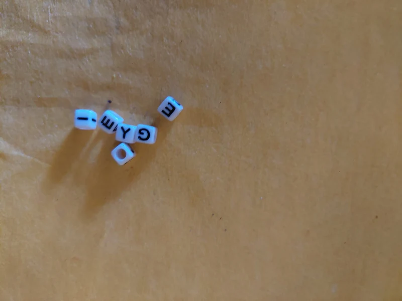Perlen mit Buchstaben