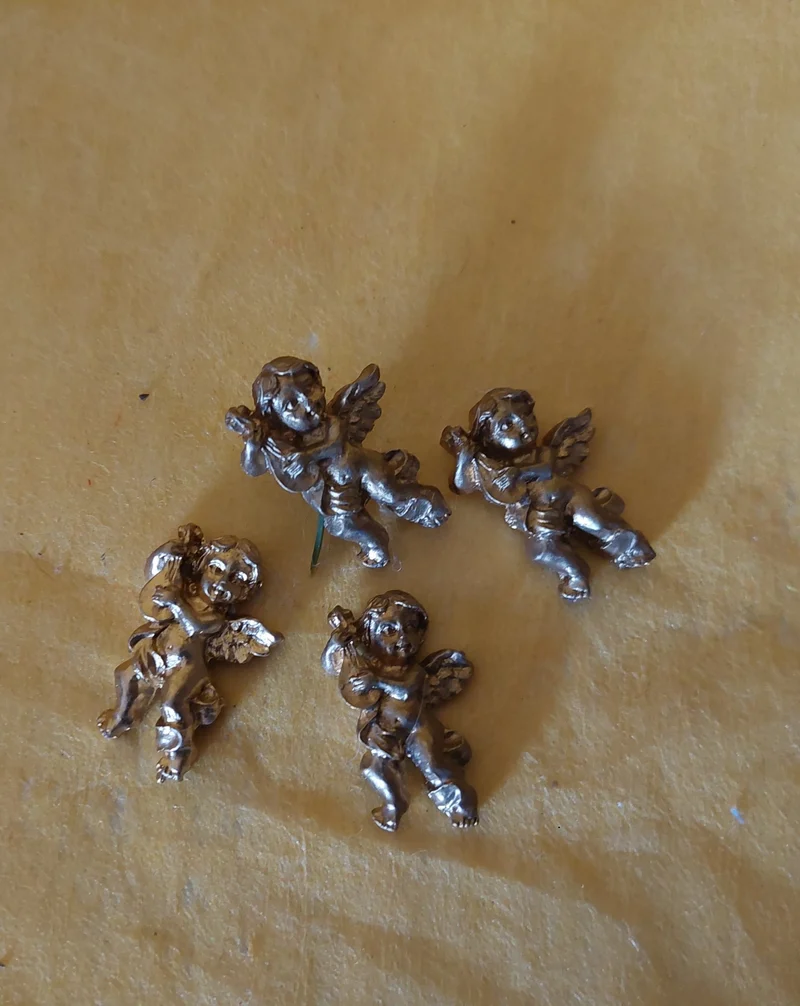 Goldene kleine Engel 3er Pack