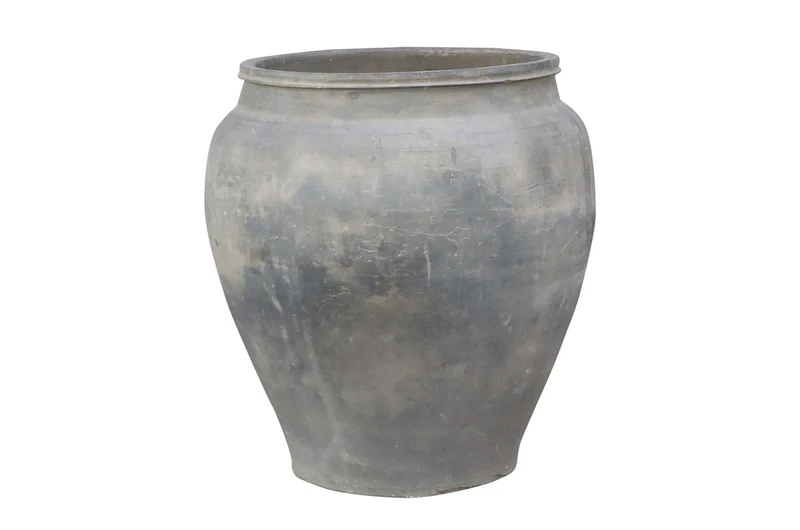 Casa Padrino Luxus Vase Terrakottafarben 53 x 53 x H. 62 cm - Große Bodenvase aus Terrakotta im Stil alter Tongefäße - Luxus Deko Accessoires