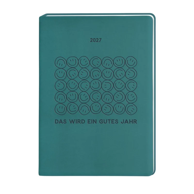Terminplaner Lederlook 2027 Petrol