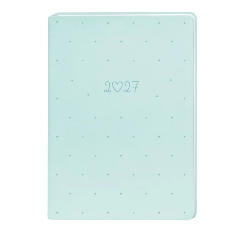 Terminplaner Lederlook 2027 Mint