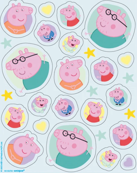 Peppa Pig-Stickerbögen, 4 Stück
