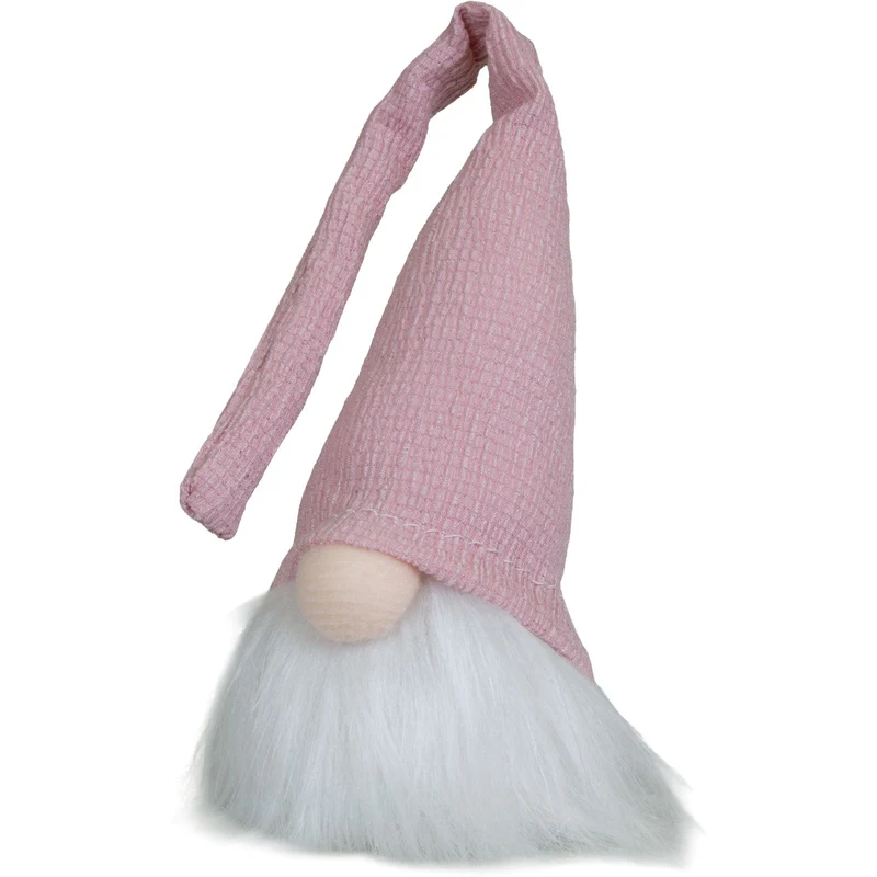 Gnom sitzend14cm(26cm) 5er Set – Weihnachtswichtel mit langer Zipfelmütze & flauschigem Bart, 5 Designs