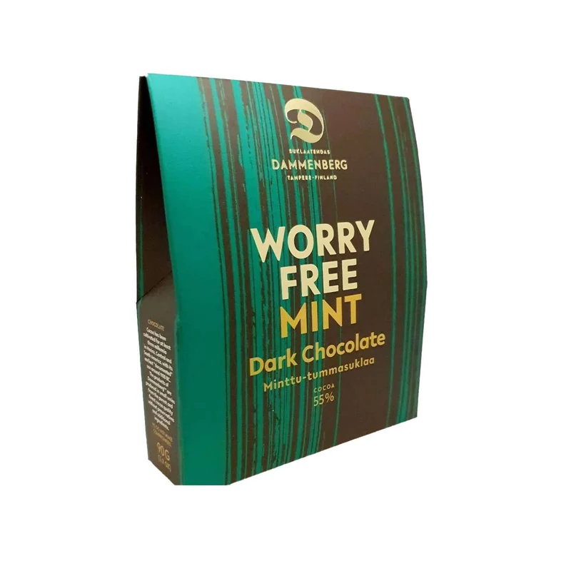 Bio Dunkle Schokoladentaler Minze- Worry free 56% (Dammenberg)