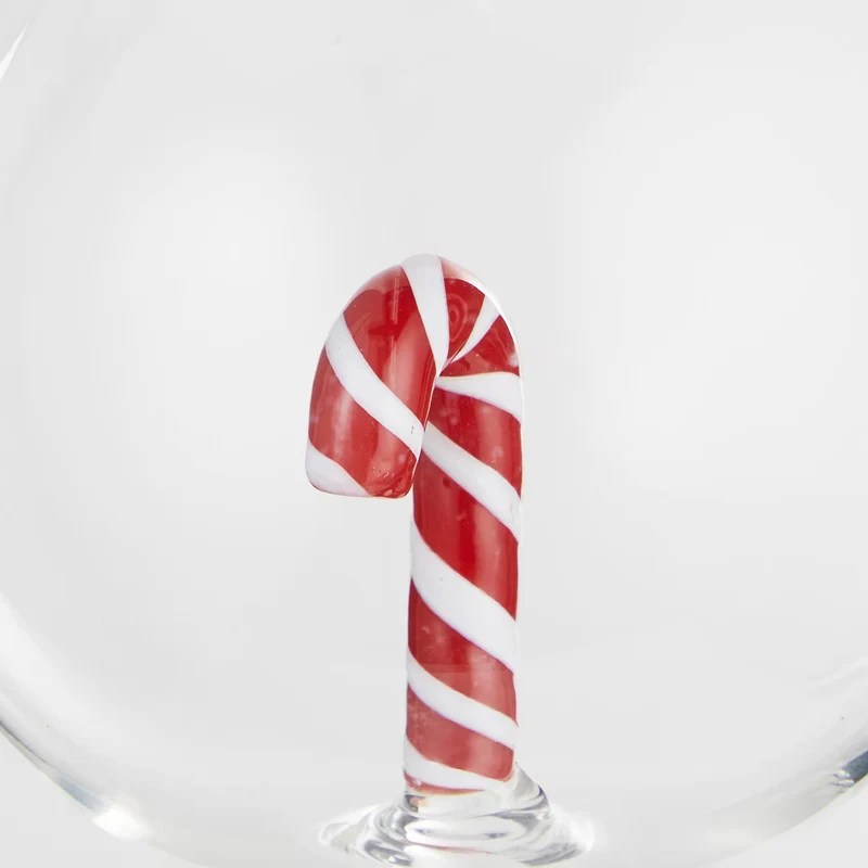 HANG ON Glaskugel Candy Cane