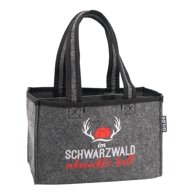 Flaschentasche „Im Schwarzwald schmeckt’s halt“
