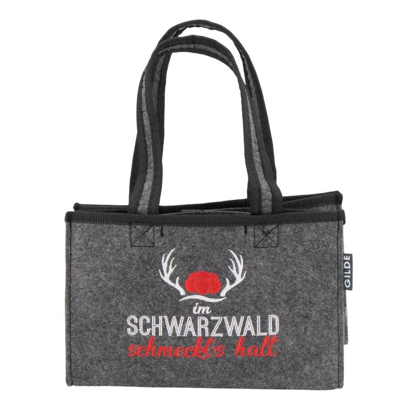 Flaschentasche „Im Schwarzwald schmeckt’s halt“