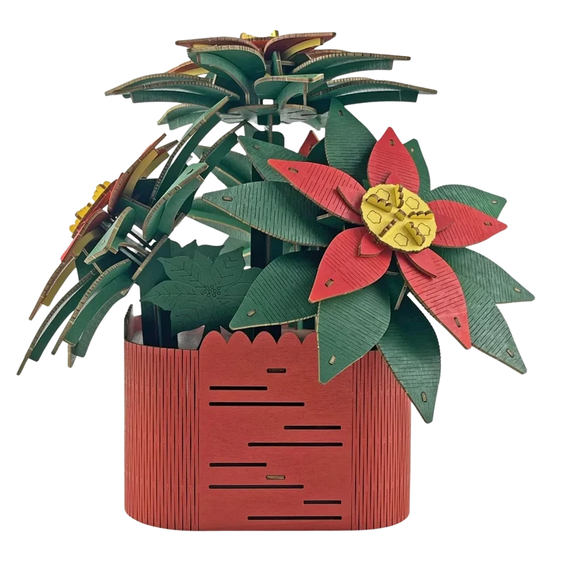 3D-Holzpuzzle „Großer Weihnachtsstern