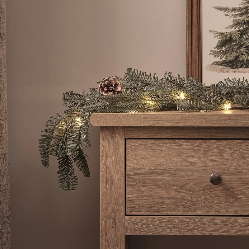 1,5 m LED-Weihnachtsgirlande Once Upon a Star mit 40 warmweißen LEDs und Timer