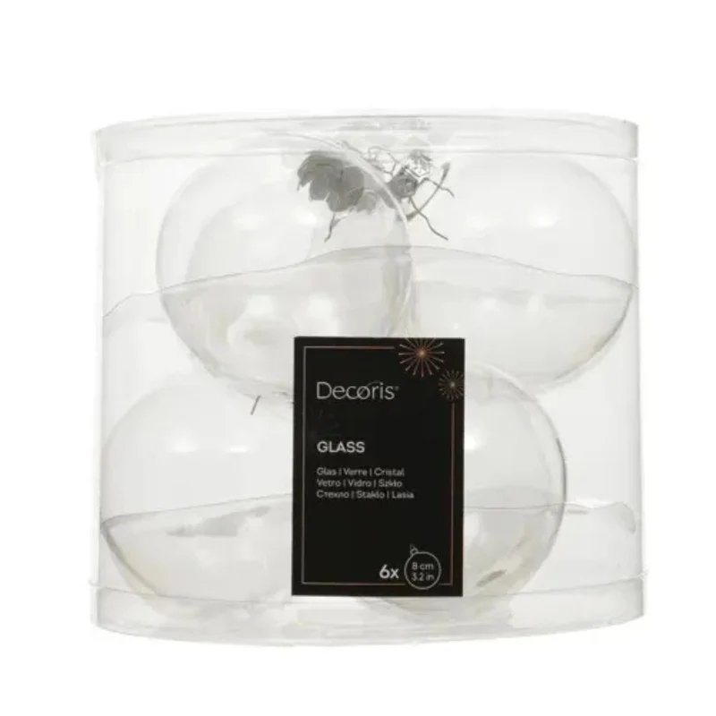 Christbaumkugel Glas Dm 8cm