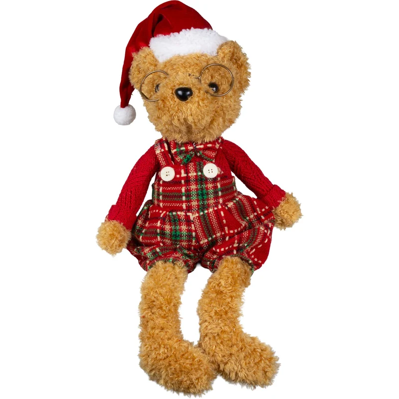 Weihnachtsbären mit Hängebeinen – 2 festliche Designs, 41 cm