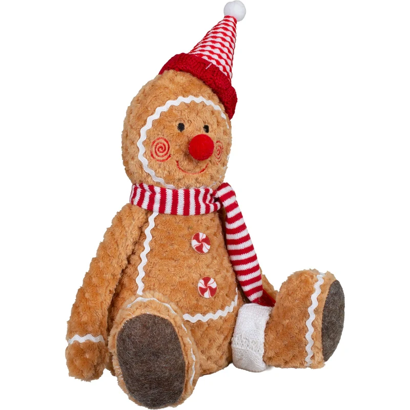 Lebkuchenfiguren zum Sitzen – 2er Paar festliche Designs, 30 cm