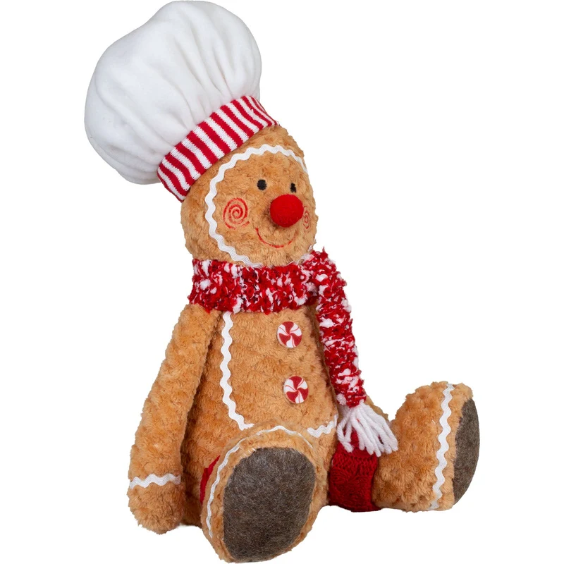 Lebkuchenfiguren zum Sitzen – 2er Paar festliche Designs, 30 cm