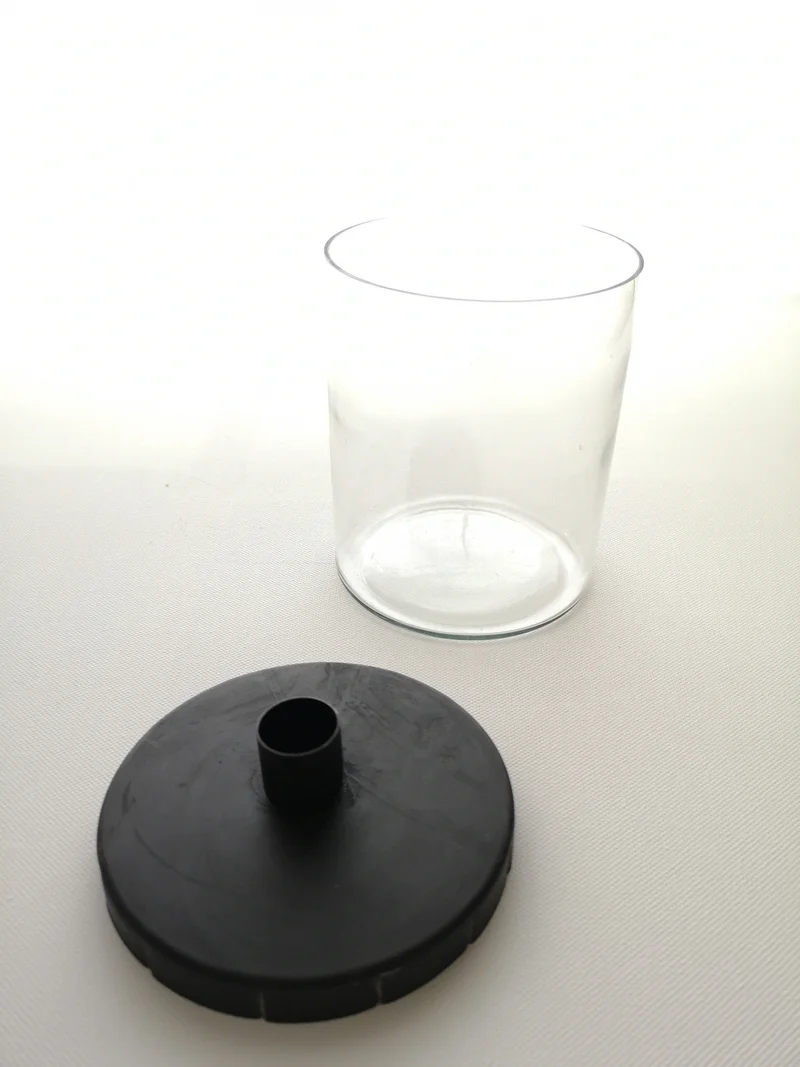 Kerzenständer Bianca mit Glas