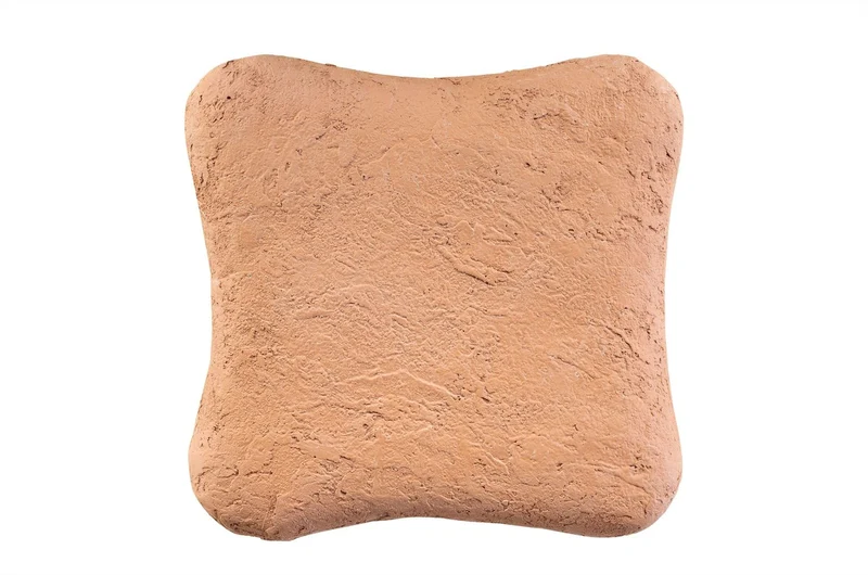 Casa Padrino Luxus Beistelltisch / Hocker Terrakotta 38 x 38 x H. 50 cm - Organisch geformter Beistelltisch aus Fiberglas, auch als Sitzhocker nutzbar - Luxus Möbel