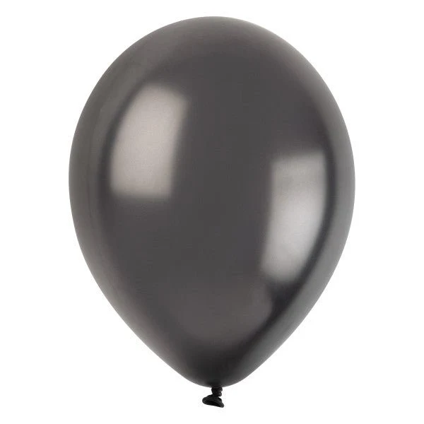 Schwarze Perlenballons, 30 cm, 50 Stück