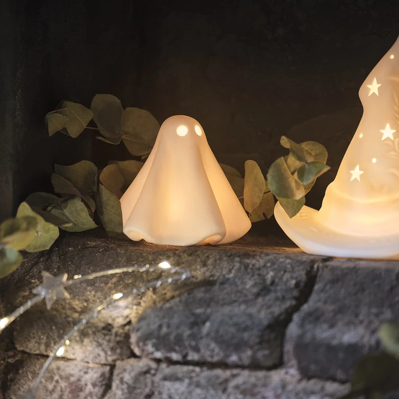 Gerald der LED-Halloween-Geist aus Porzellan