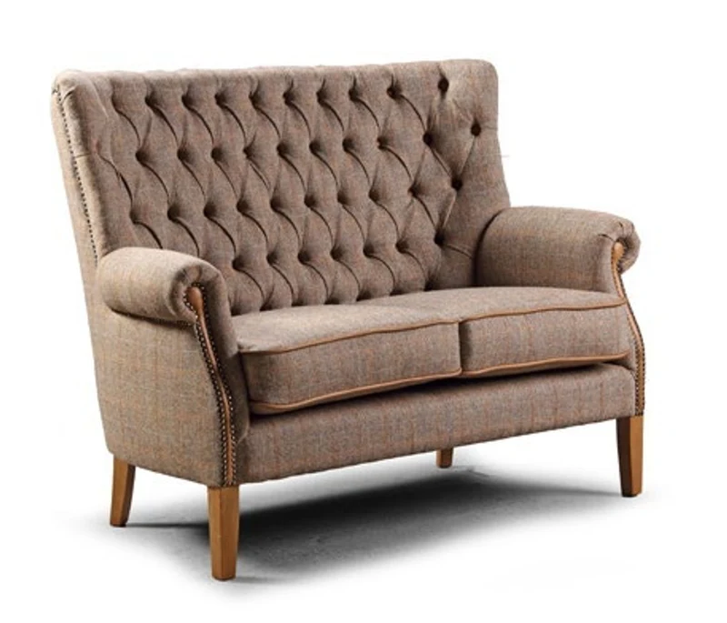 Casa Padrino Luxus Chesterfield Sessel Haxey 80 x 80 x H. 102 cm - Eleganter Wohnzimmer Sessel mit Echtleder - Chesterfield Wohnzimmer Möbel