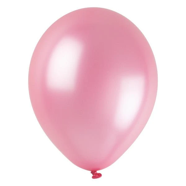 Knallrosa Perlenballons, 30 cm, 50 Stück