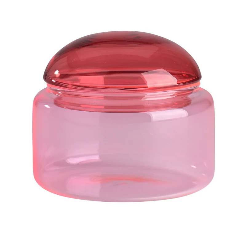 Glasdose VOILE rot-rosa ø10x9cm
