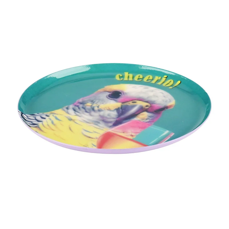 Dekotablett CHEERIO, grün, ø12,7cm