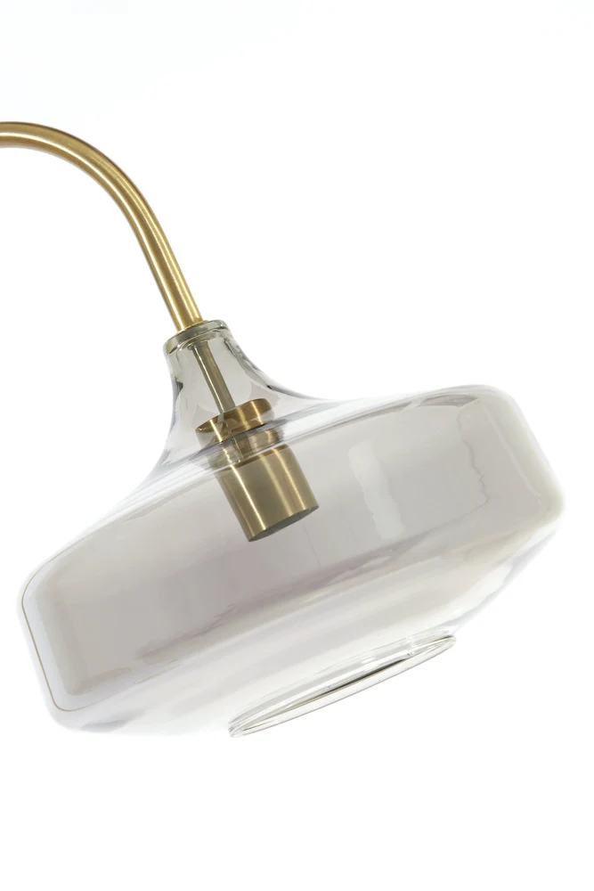 Stehleuchte SOLNA antik bronze+Rauchglas