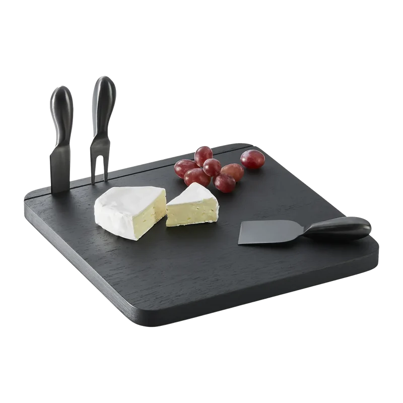 Holzbrett für Käse mit Messer