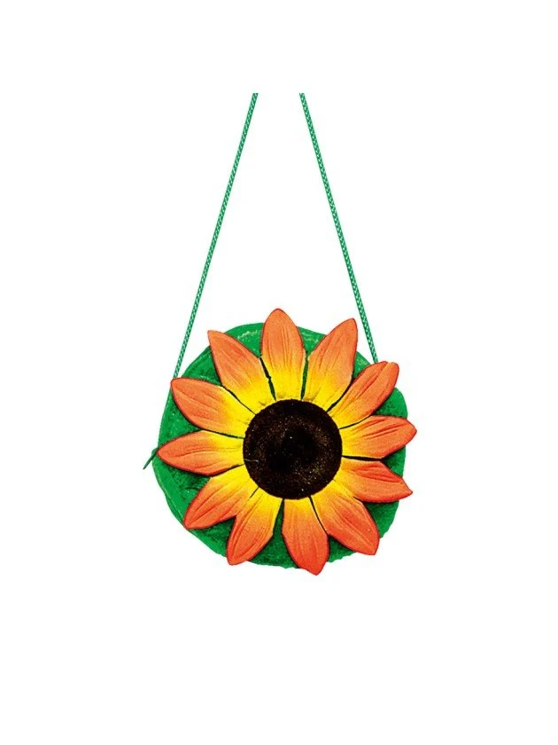 Sonnenblumen-Umhängetasche aus Plüsch, 20 cm