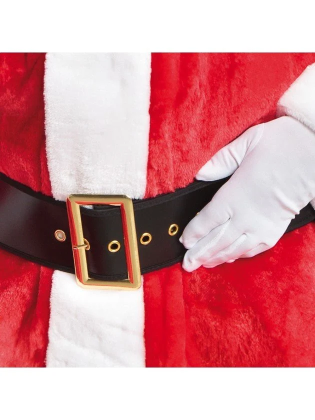 Weihnachtsmann-Gürtel Deluxe Schwarz-Gold