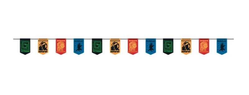 Harry-Potter-Fahnenkette „Hogwarts“, 3,6 m