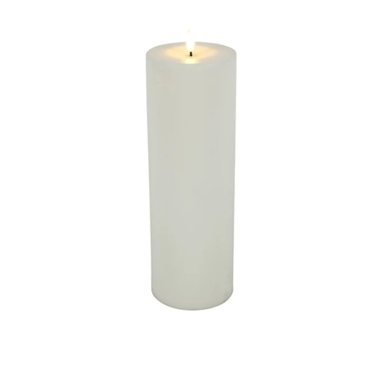 Stumpenkerze LED PATIO XL, weiß