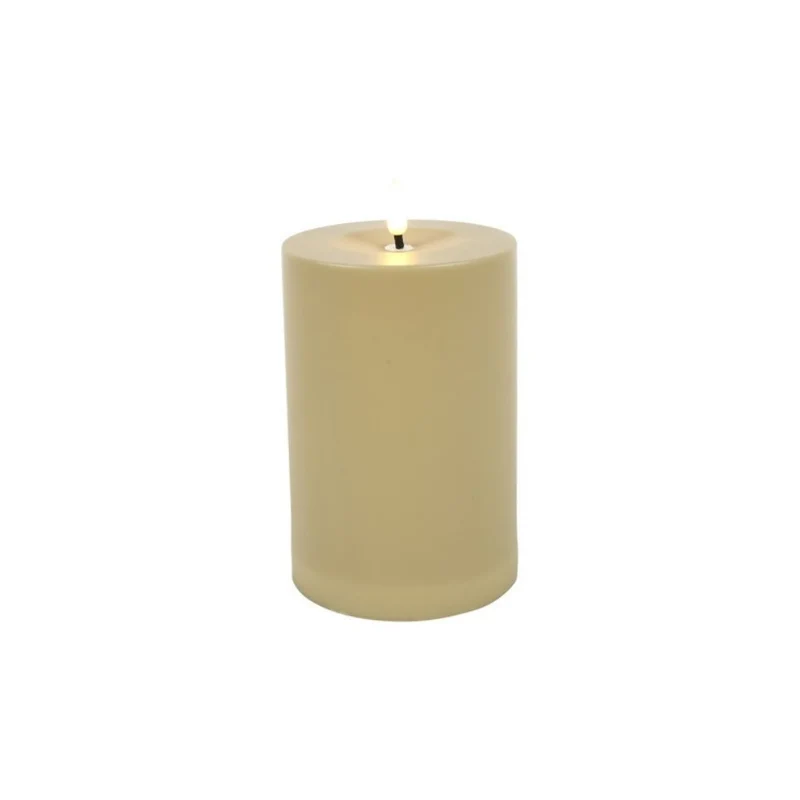 Stumpenkerze Patio beige S