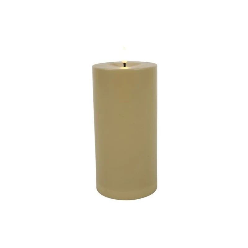 Stumpenkerze Patio beige S