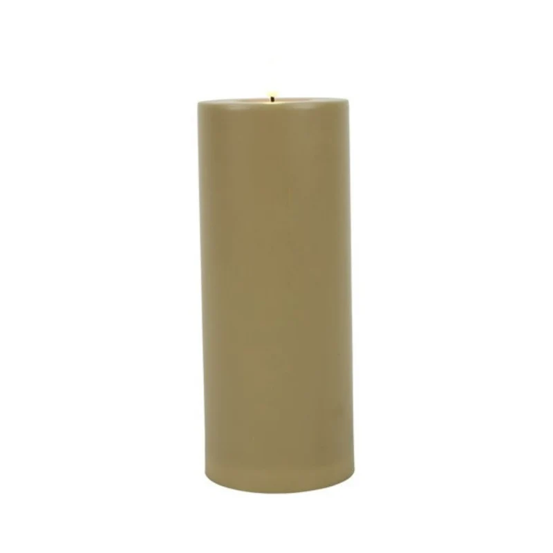 Stumpenkerze Patio beige S