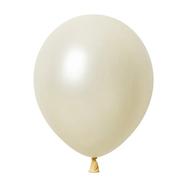 Elfenbeinfarbene Perlenballons, 30 cm, 50 Stück